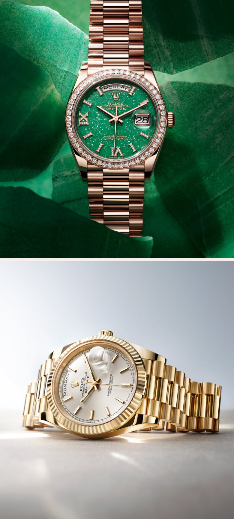 Il Day Date parla la lingua di chi lo indossa - Orologi Rolex Day Date | Zanaboni